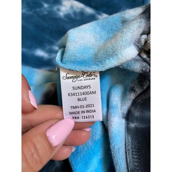 SOVEREIGN Code BNWOT Mens Tie Dye Sweatshirt "Sundays" - Picture 5 of 7